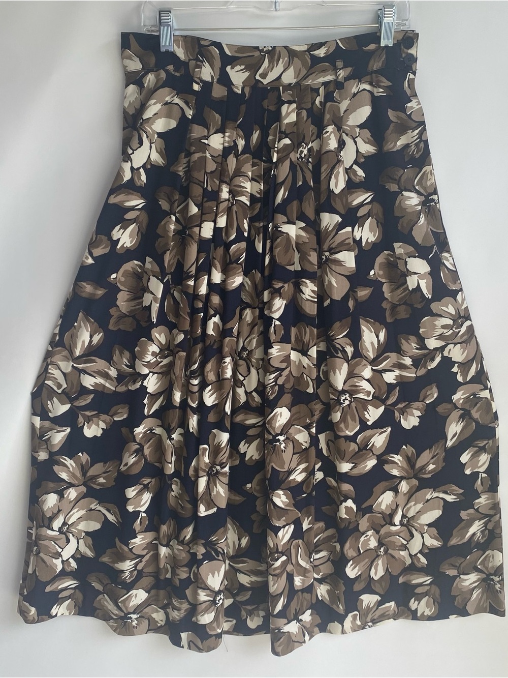 Vintage 90s Jones New York pleated maxi skirt floral boho cottagecore 14